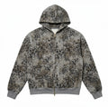 Urban Jungle Distressed Zip-Up Hoodie