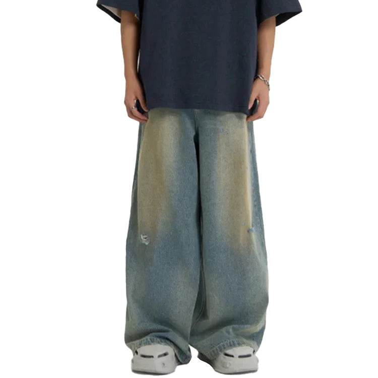 Acid-Drop Baggy Denim