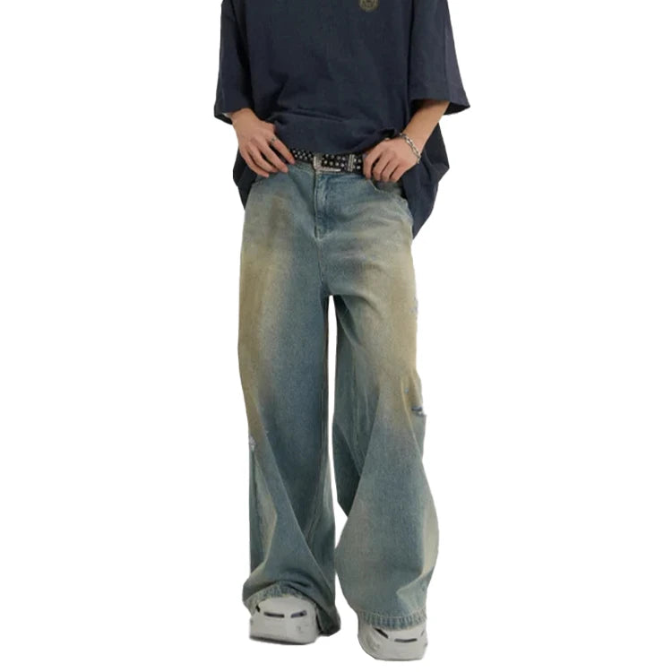 Acid-Drop Baggy Denim