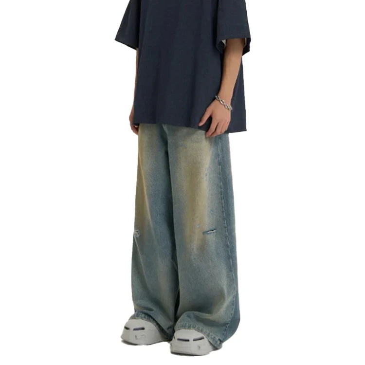 Acid-Drop Baggy Denim