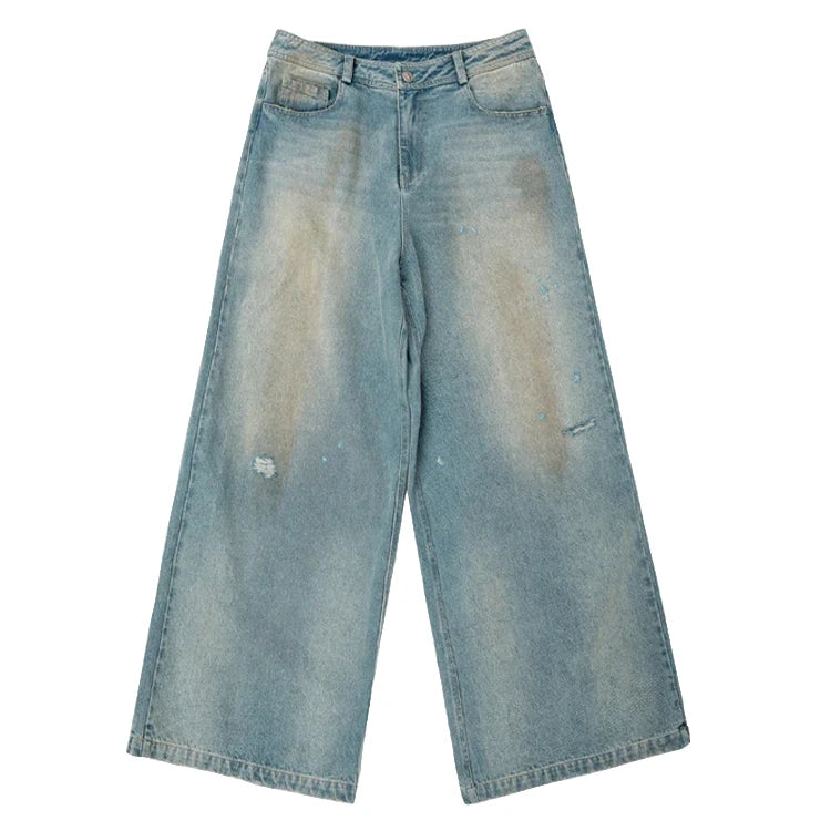 Acid-Drop Baggy Denim