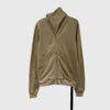 Oblique High-Collar Zip Hoodie
