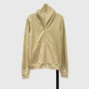 Oblique High-Collar Zip Hoodie