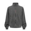 Wash Heavyweight Fleece Zip-Up Track Jacket