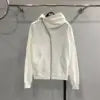 Oblique High-Collar Zip Hoodie