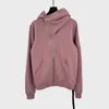 Oblique High-Collar Zip Hoodie