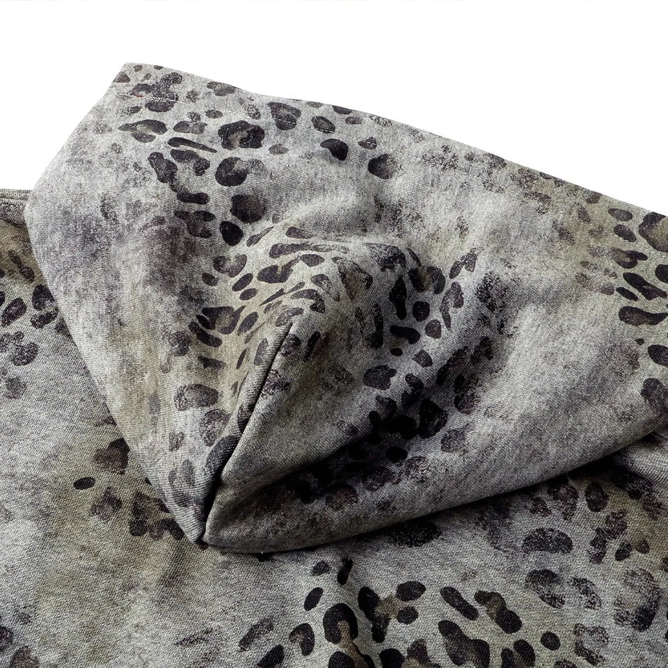 Urban Jungle Distressed Zip-Up Hoodie
