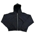 Rhinestone Acid Wash Hoodie